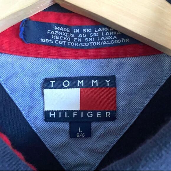 Tommy Hilfiger Cotton Fitted Polo Shirt Mens Size Large - Picture 3 of 5